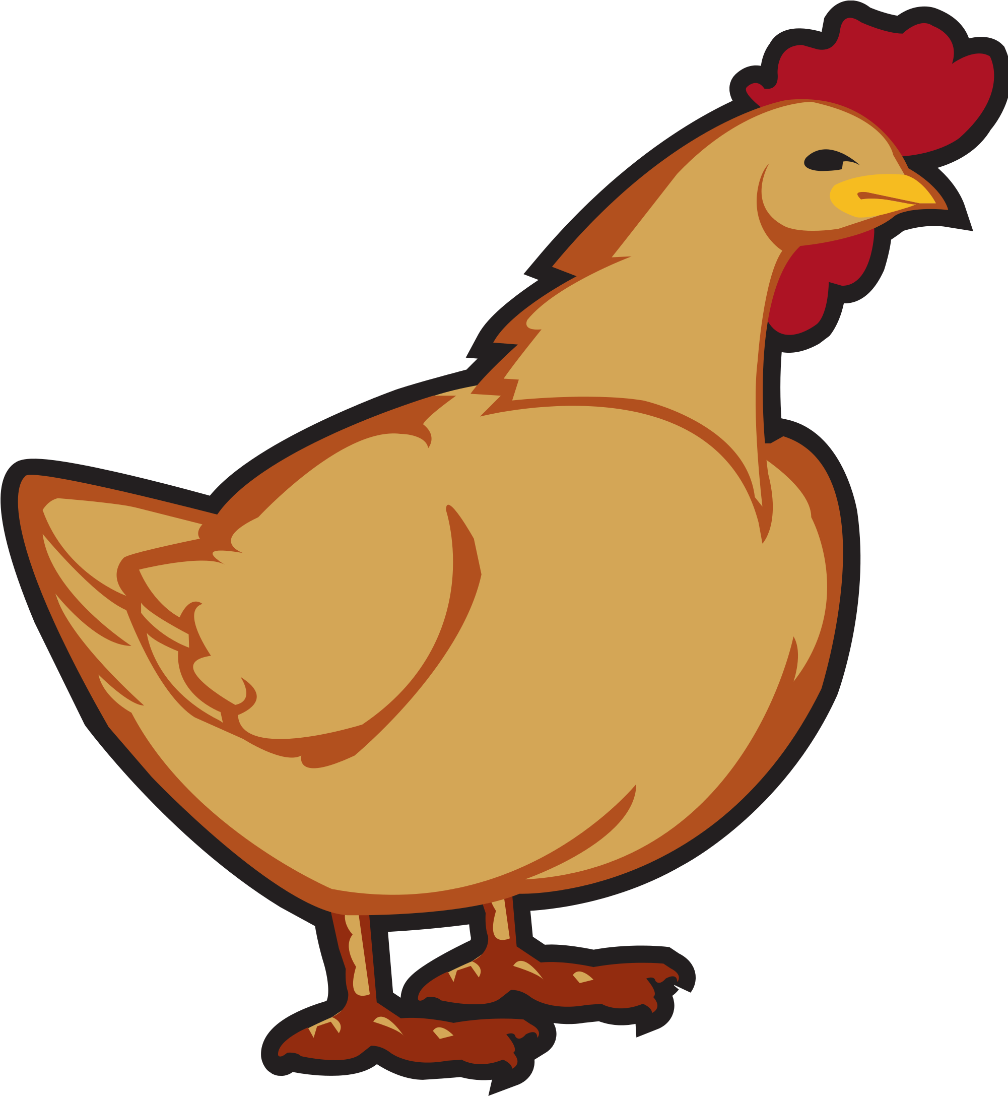 Курица рисунок png