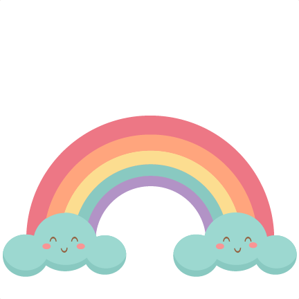 Rainbow Clipart Cute - Cute Rainbow Clipart Png (432x432)