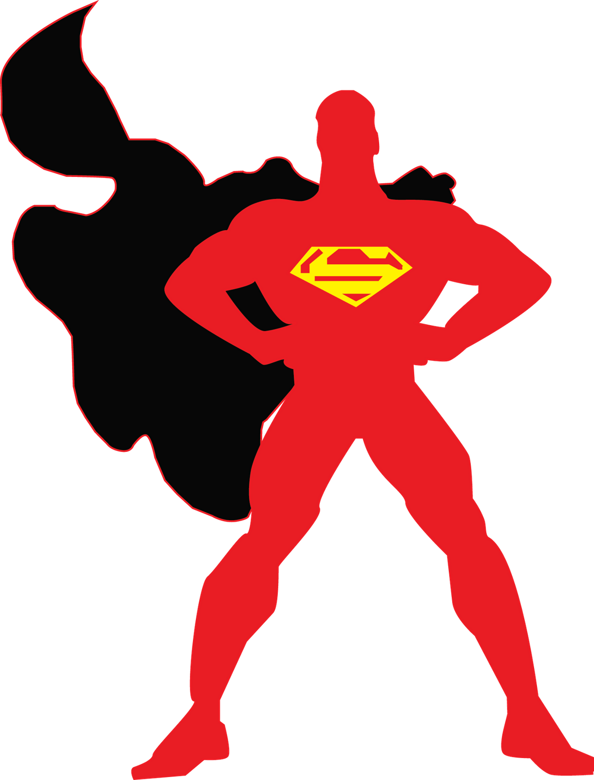 Superman Logo Clip Art - Superman Logo Clip Art (1219x1600)