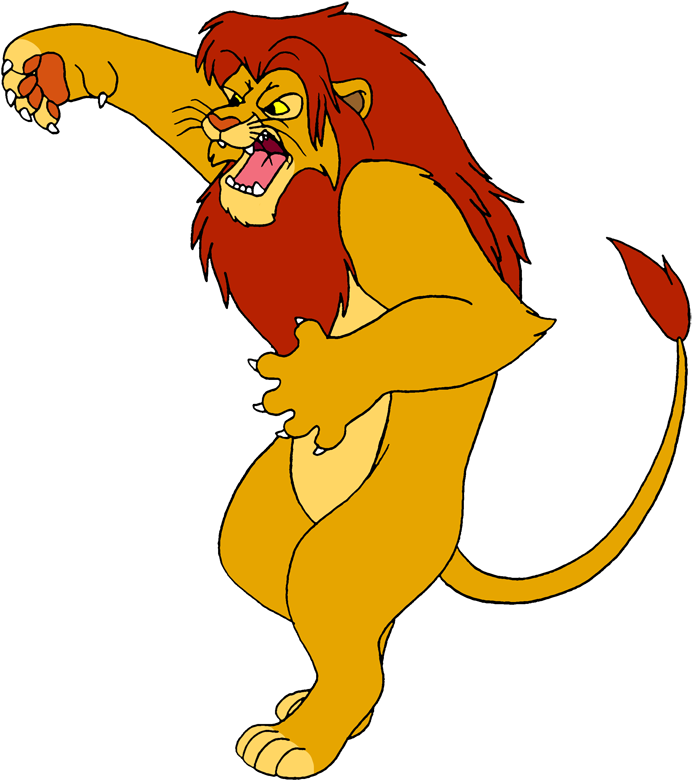 Faster Simba By Lionkingrulez On Deviantart - Lion Fighting Png Transparent (715x797)