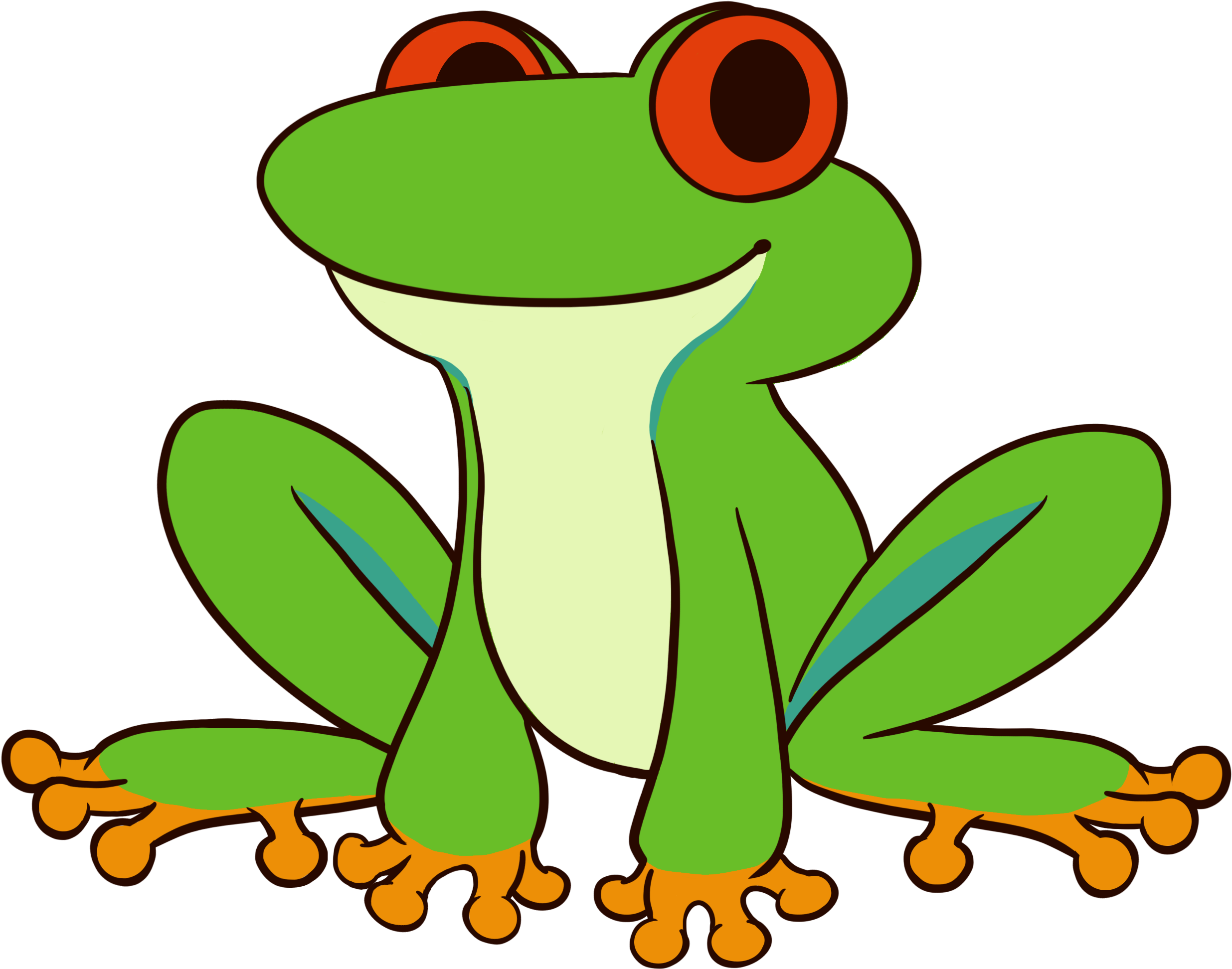 Animated Frog - Frog Animated Png (2730x2323)