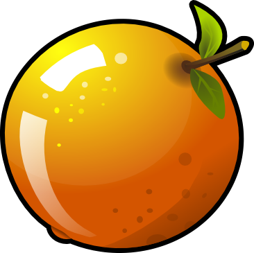 Orange Clipart Orange Clipart Orange Clipart Orange - Clip Art Of An Orange (366x365)