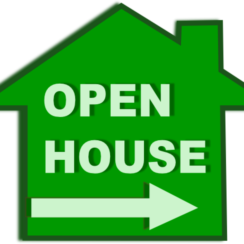Open House Clip Art Open House Icon Clip Art At Clker - Real Estate (1024x1024)