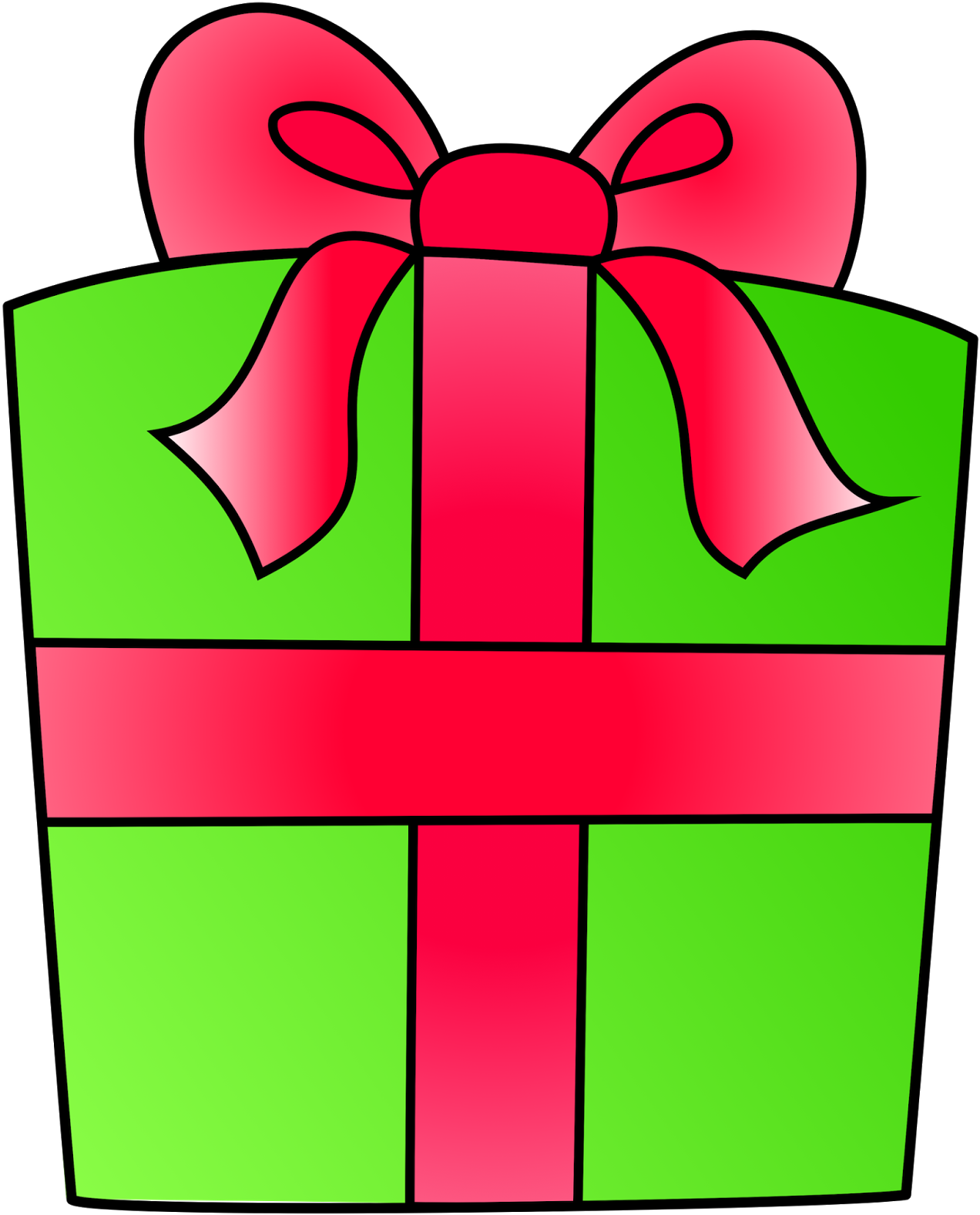 Gift Clipart - 2d Present Clipart (1298x1600)