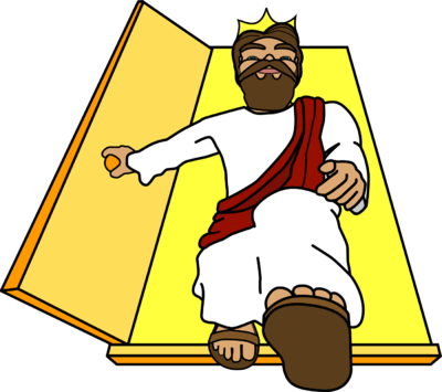 King Jesus - Jesus Returning Clipart (400x355)