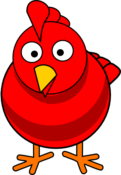 Big Red Hen Clip Art - Little Red Hen Clipart (414x596)