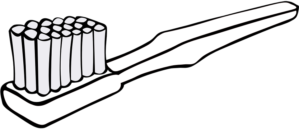 Toothbrush Black And White (960x480)