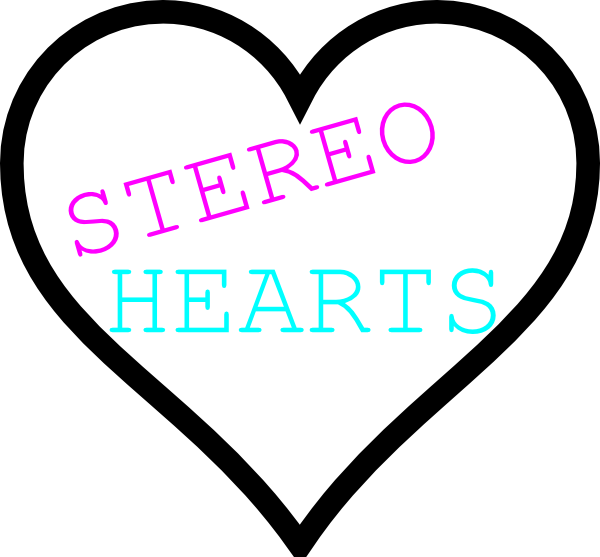 My Stereo Heartttt Clip Art - Heart Template Printable (600x557)
