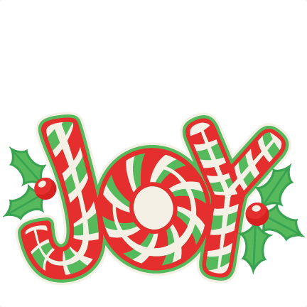 Christmas Candy Cane Joy Title Svg Scrapbook Cut File - Zuckerstange-freude-weihnachtsfeiertags-platte Melaminteller (432x432)