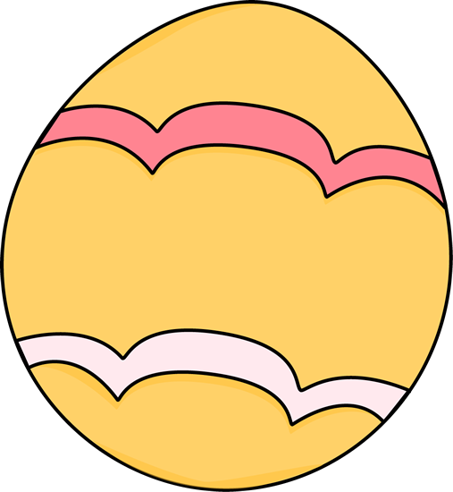 Egg Clip Art - Easter Egg Clipart Yellow (507x550)