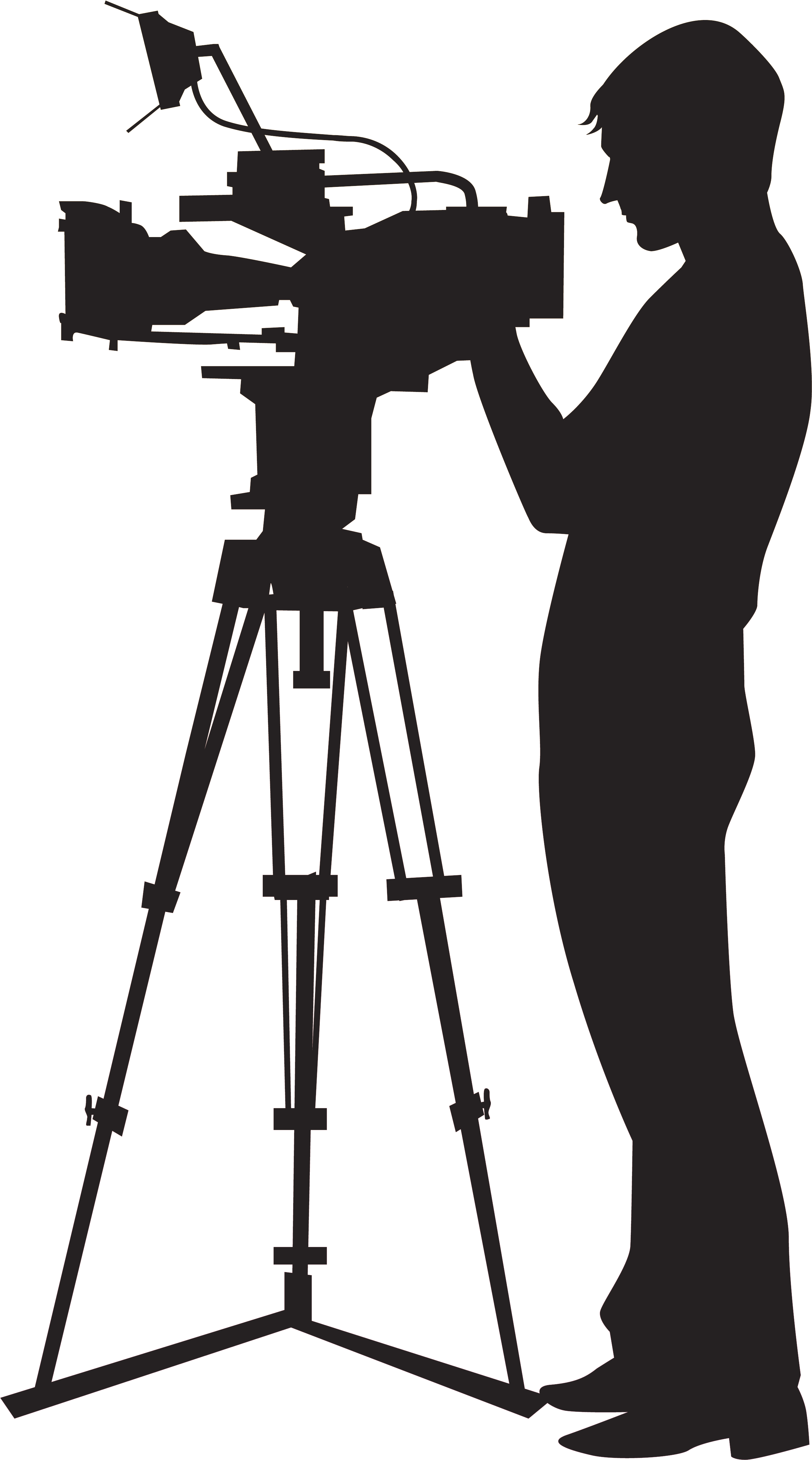 Camera Operator Video Camera Clip Art - Video Shooting Camera (3591x5000)