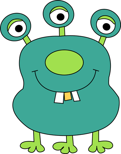 Three-legged Monster - Monster Clipart (392x500)
