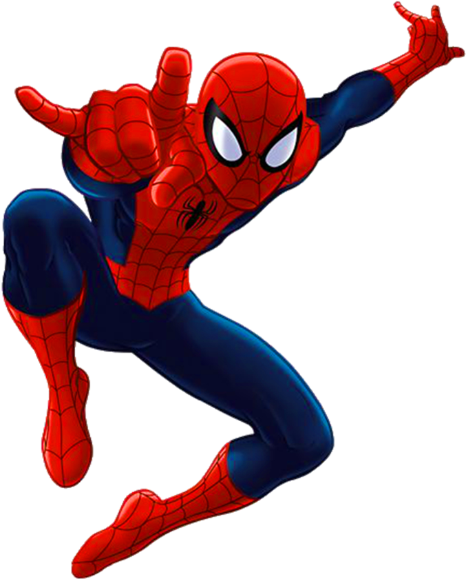 Superman Clipart - Wall Decal: Spiderman - Ultimate Spiderman Peel & (685x849)