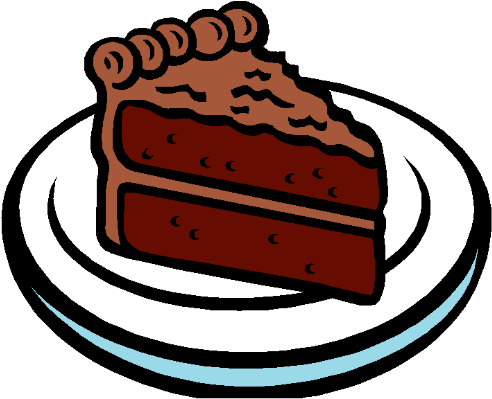 Cake Clipart Chocolate Cake - Piece Of Cake Clipart (500x412)