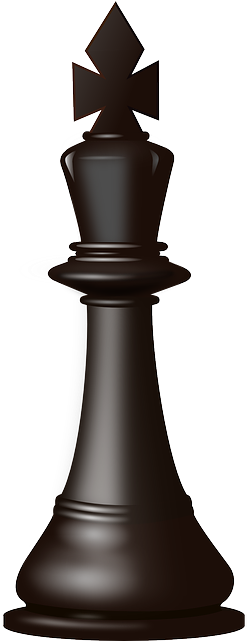 Free Black King Chess Piece Clip Art - Chess Piece King Png (600x750)
