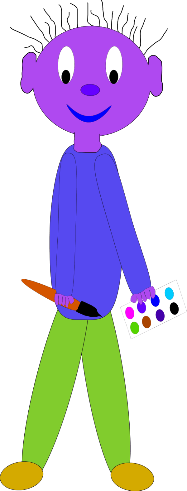 Smile For The Camera Clipart Free Clip Art Images Yyrpx6 - Paintbrush (600x1575)