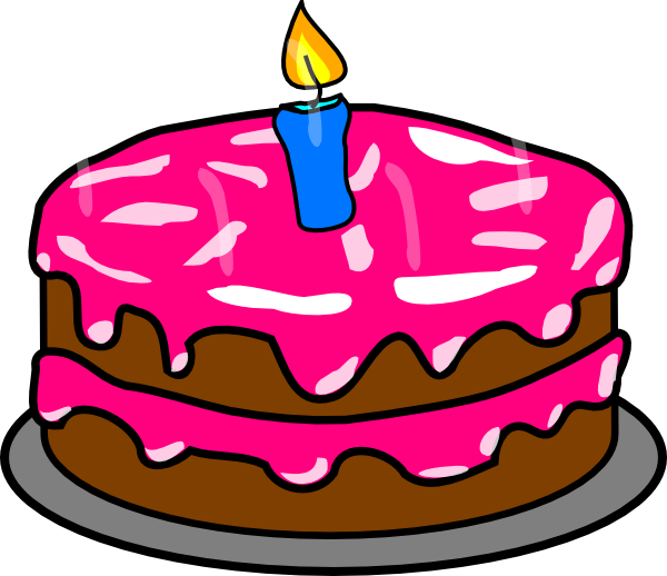 Birthday Cake Clip Art (600x518)