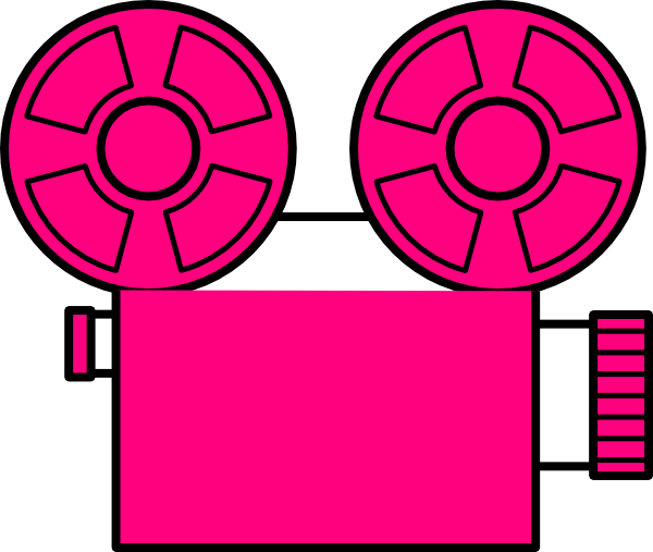 Movie Icon Pink Png (600x507)