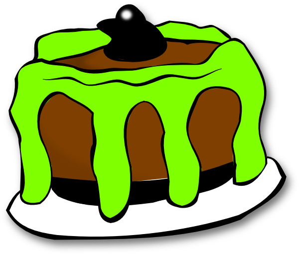 Halloween Cake Clip Art At Clker - Cake Clip Art (600x510)