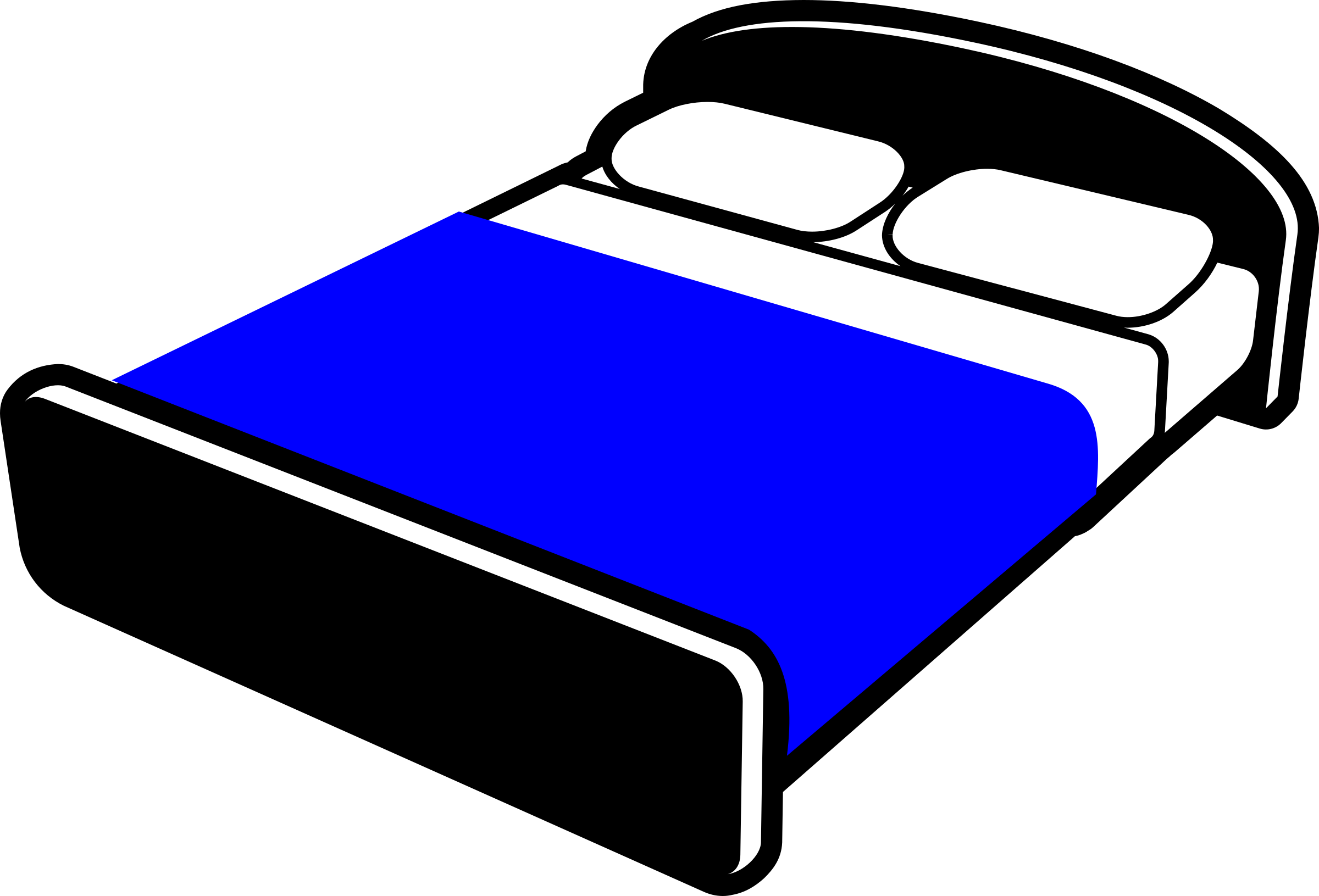 Make Bed Clip Art Cliparts And Others Inspiration - King Size Bed Clipart (2400x1631)