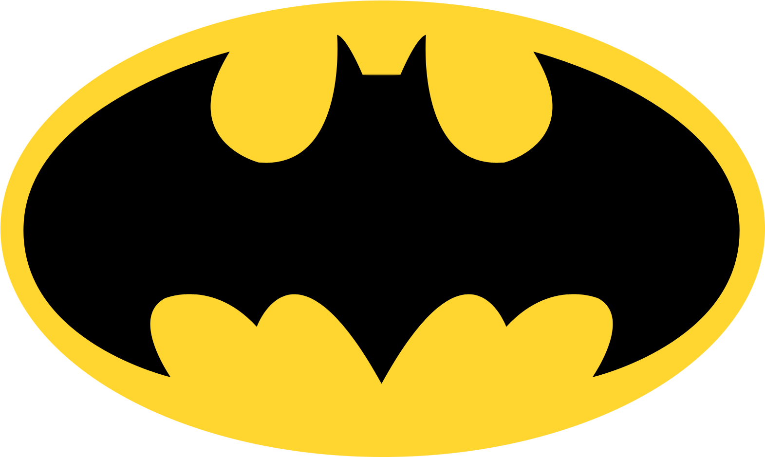 Superman Batman Logo Wallpaper Clipart - Batman Logo Transparent Png (1600x1044)