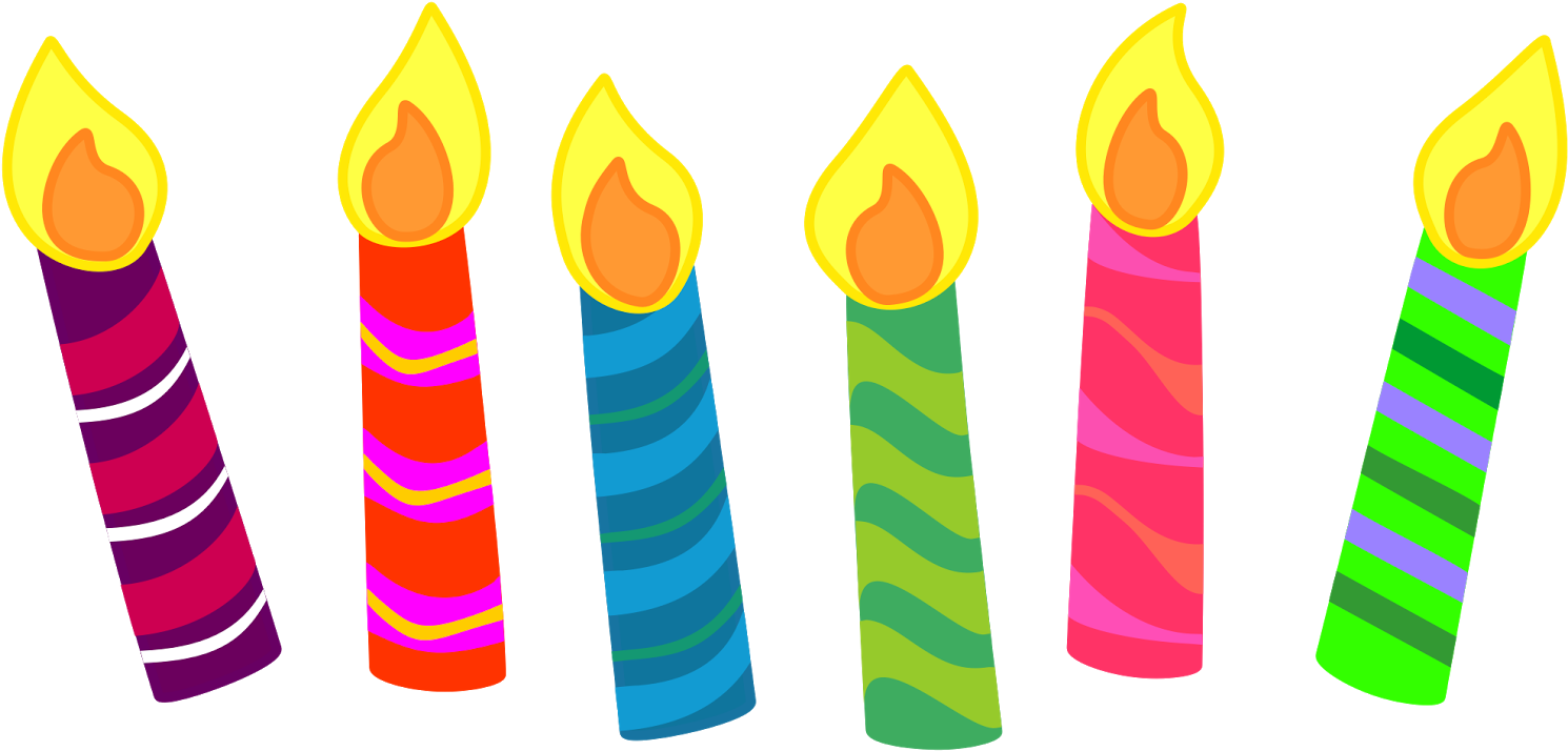 Birthday Cake Candle Clip Art - Birthday Cake Candle Clip Art (1600x766)