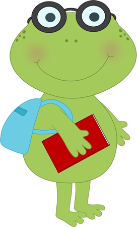 School Frog Clip Art School Frog Image Aagrta Clipart - Frog Clipart School (272x450)