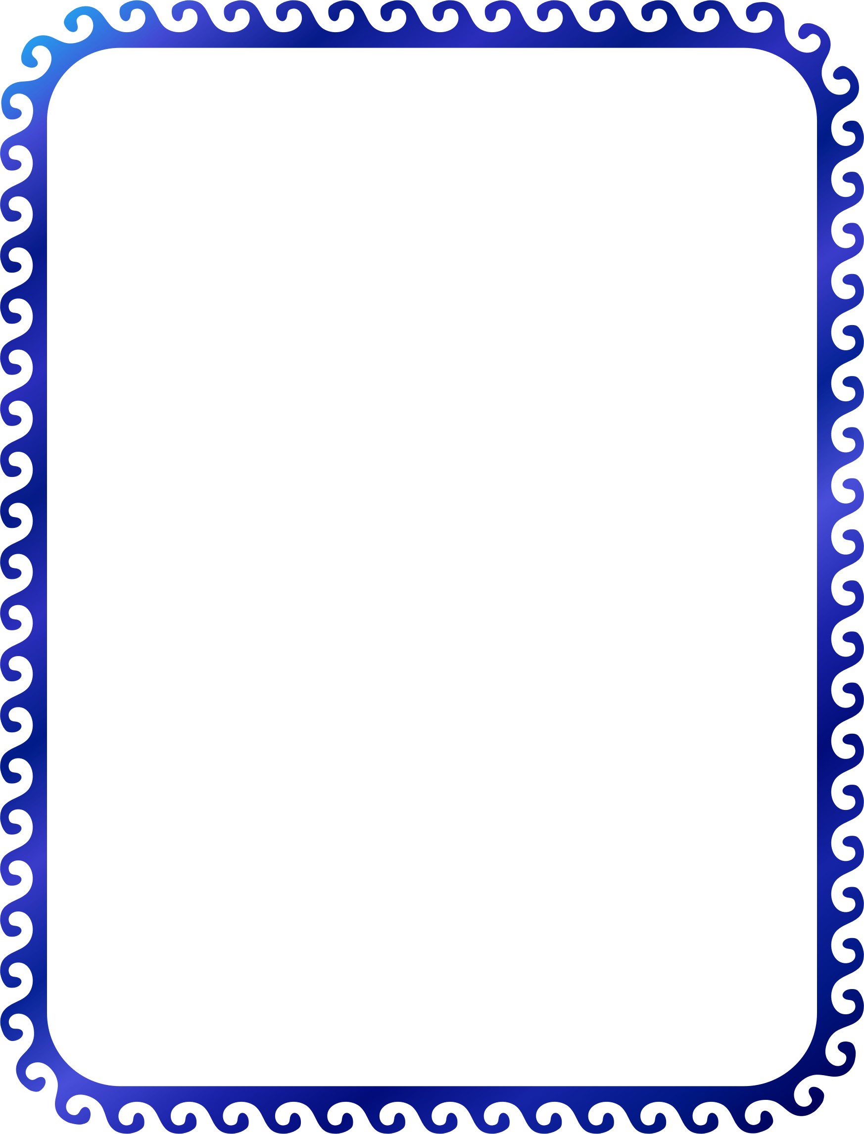 Рамка голубая