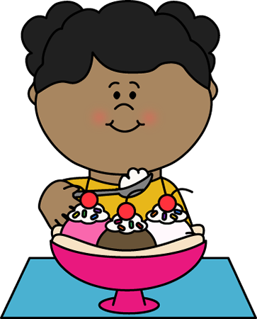 Awesome Girl Eating Ice Cream Clipart Ice Cream Clip - Eating Ice Cream Clipart (363x450)