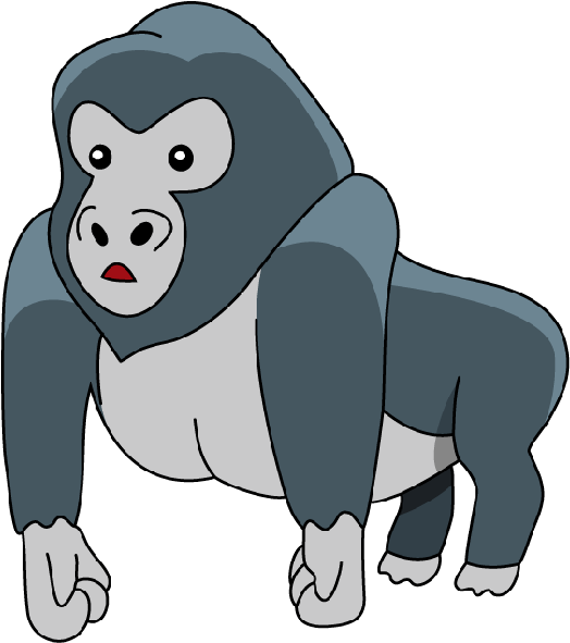 Gorilla King Kong Ape Clip Art - Gorilla Clipart Png (600x600)