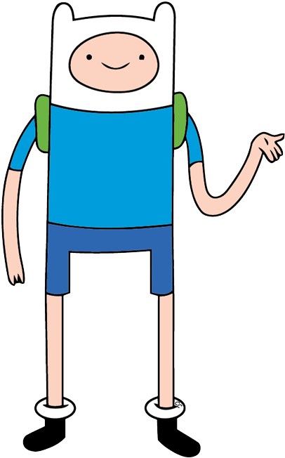 Images Were Colored And Clipped By Cartoon Clipart - Adventure Time Finn Transparent (411x663)