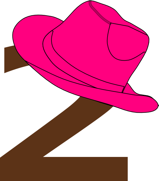Cowgirl Hat Clipart - Cowgirl Hat And Boots Clipart (522x594)