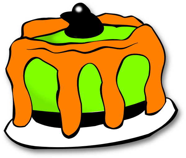 Halloween Birthday Cliparts - Halloween Cake Clip Art (600x510)