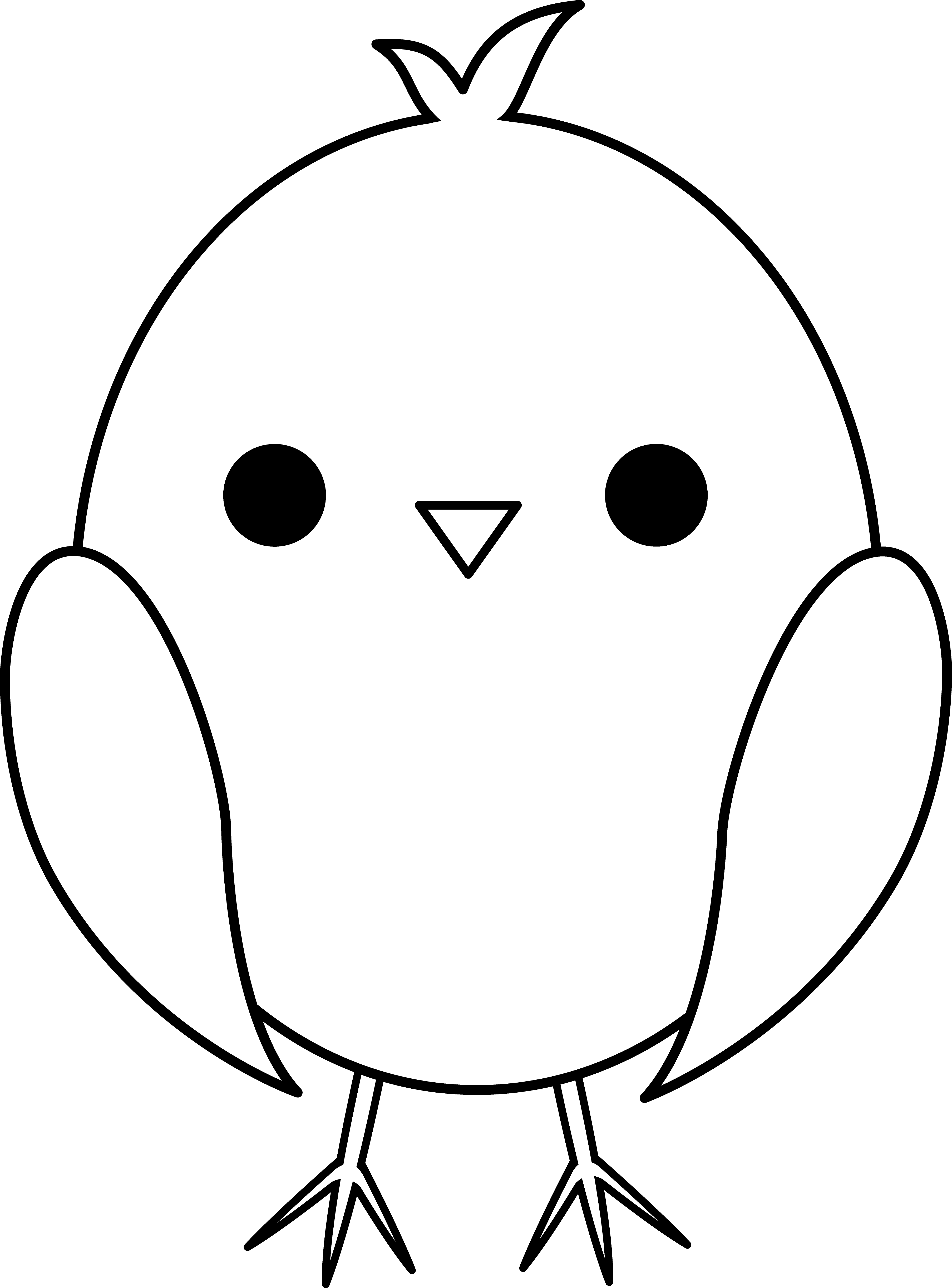 Chicken Line Art Free Content Clip Art - Chicken Line Art Free Content Clip Art (3615x4891)