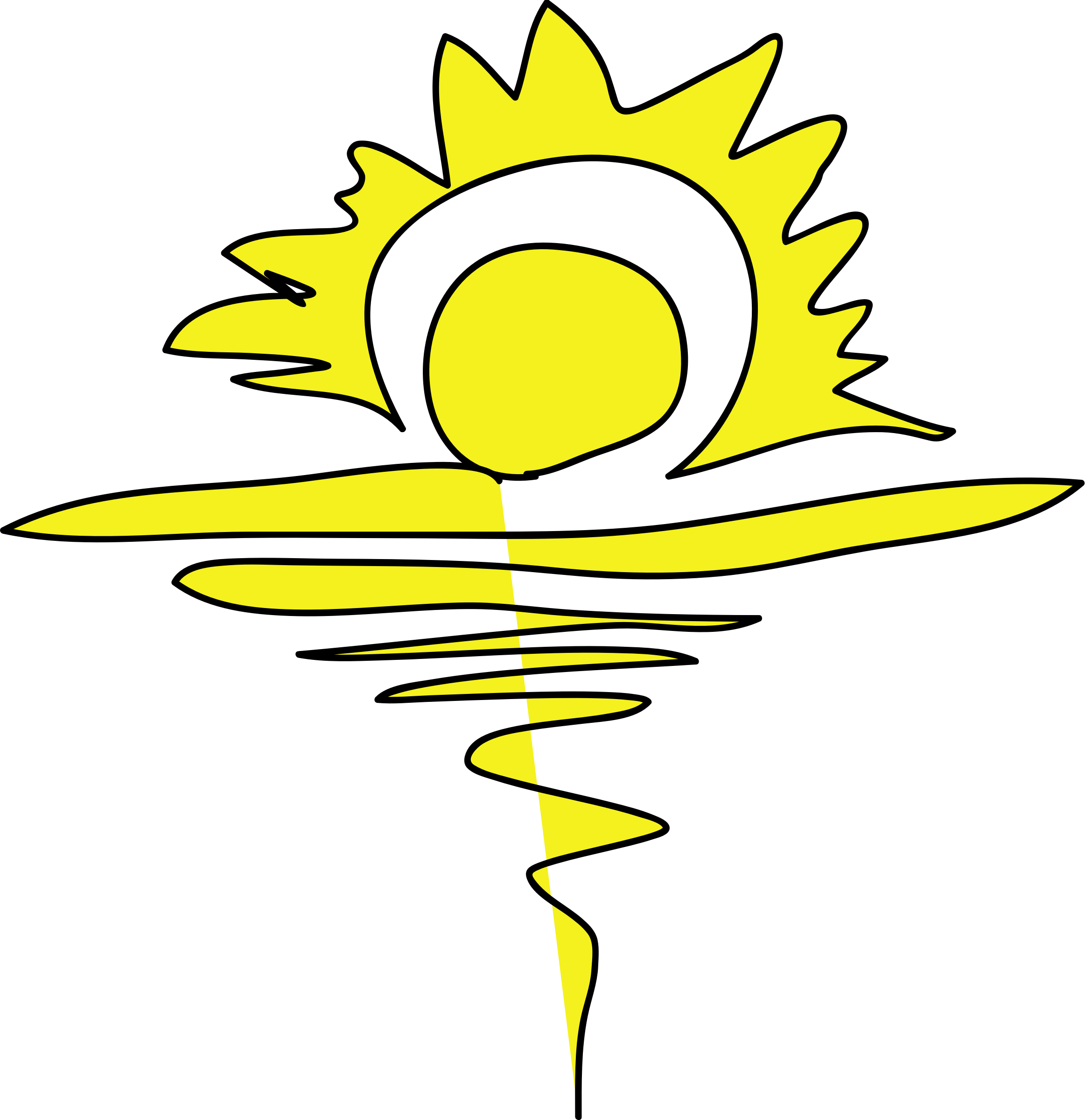 Big Image - Summer Sunrise Clip Art (2325x2400)