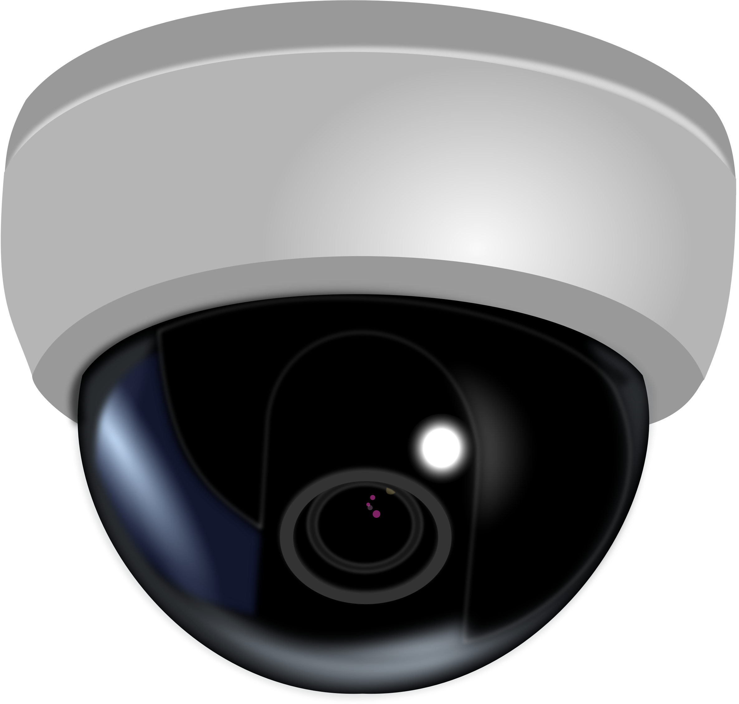 Security Cameras Clipart - Dome Camera Png (2372x2262)