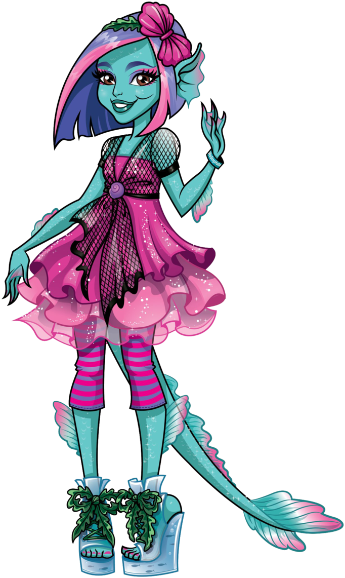 Accuser 20clipart - Monster High Mermaid Coloring Pages (696x1147)