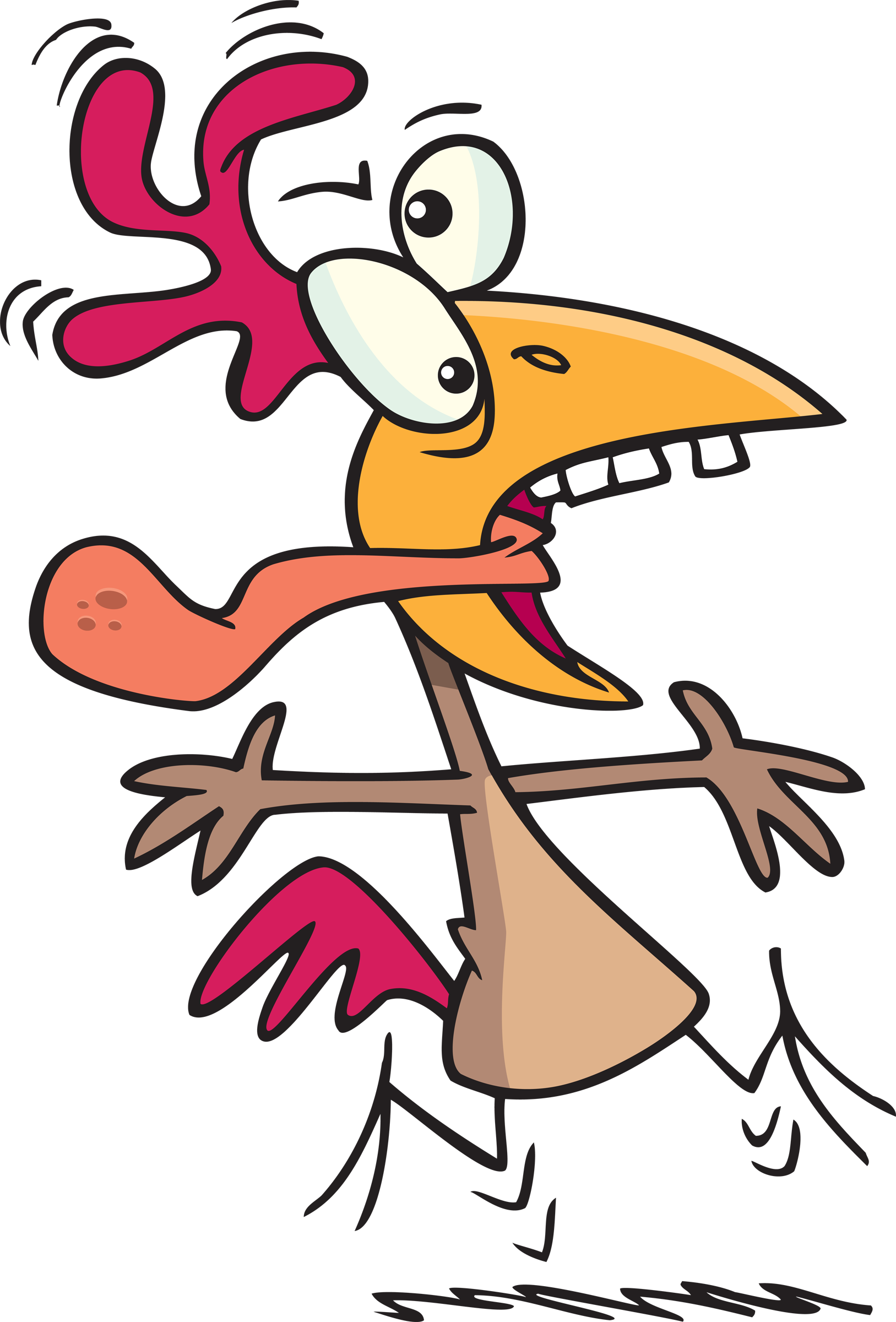 Crazy Chicken Clip Art (1627x2400)