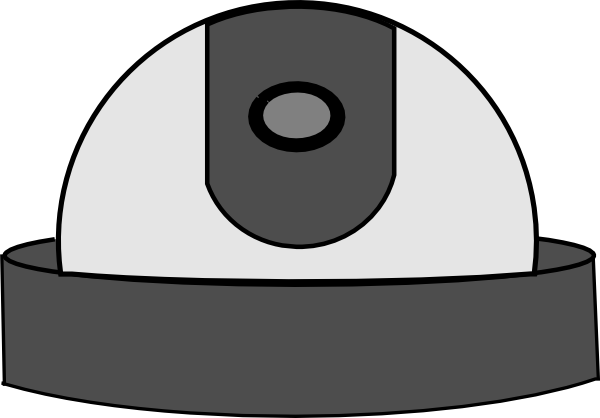 Security Cameras Clipart Clipartfox - Dome Clip Art (600x418)