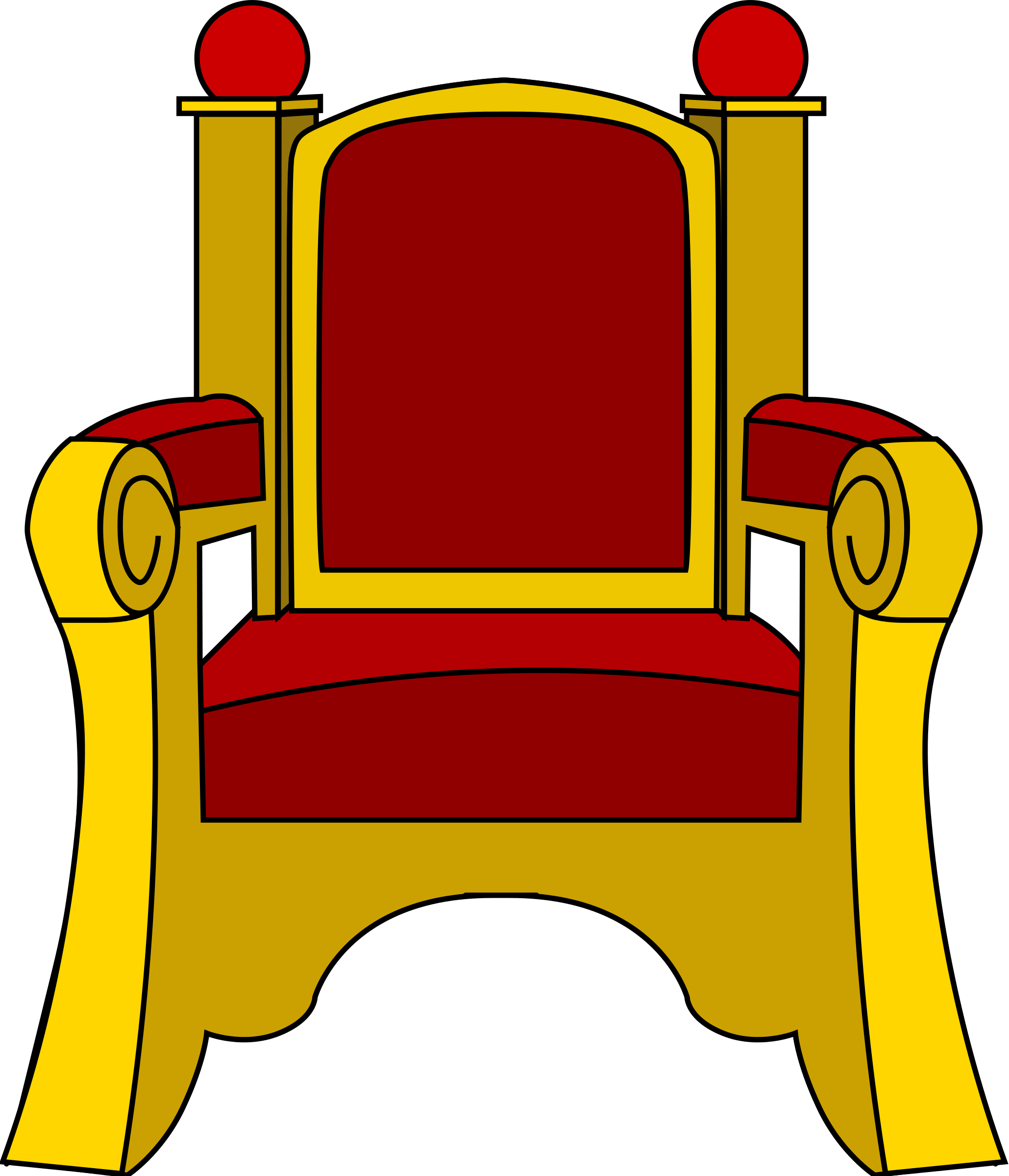 Royal Carpet Cliparts - Throne Clipart (2059x2400)