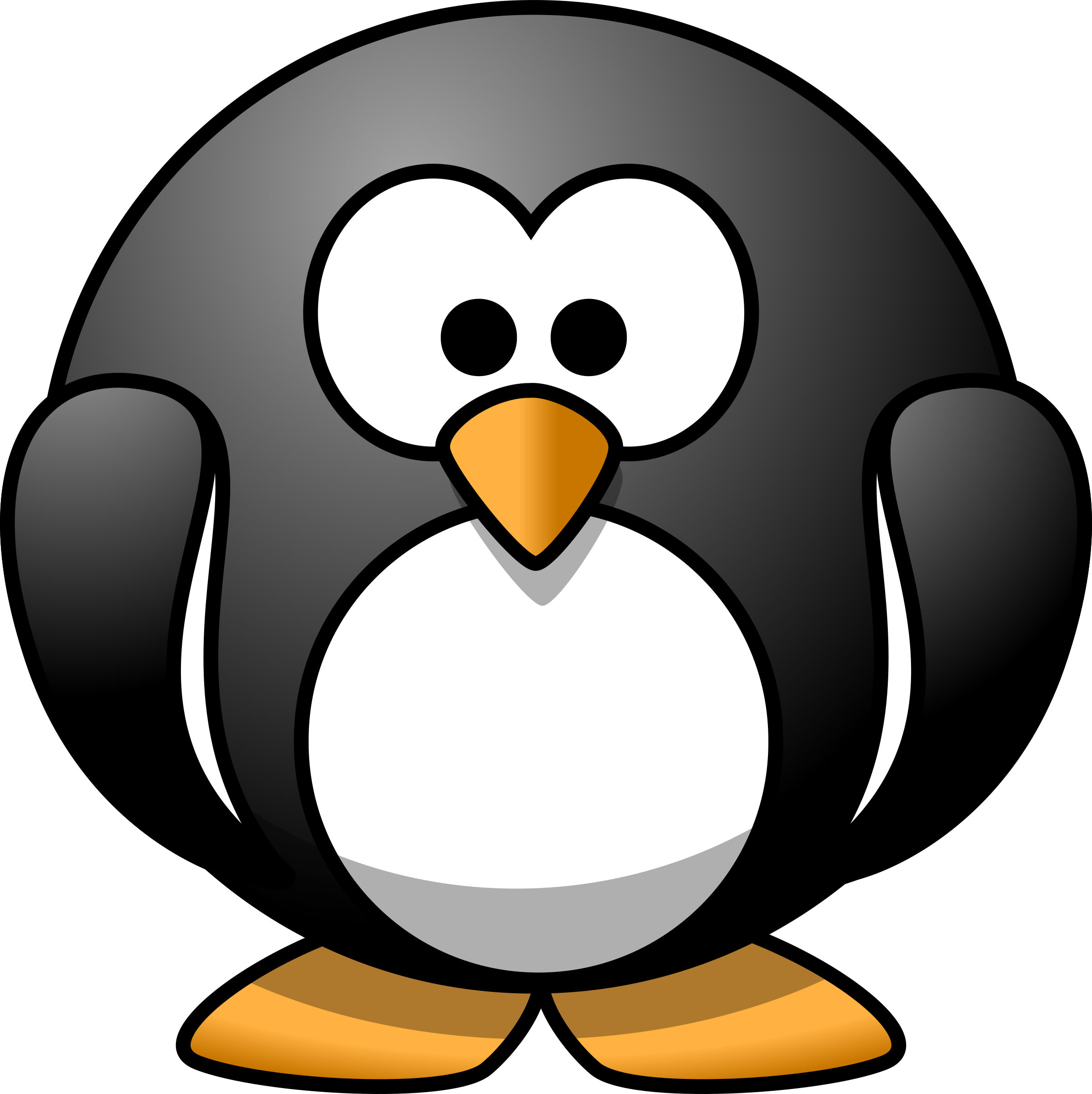 Penguin - Cartoon Penguin No Background (2396x2400)