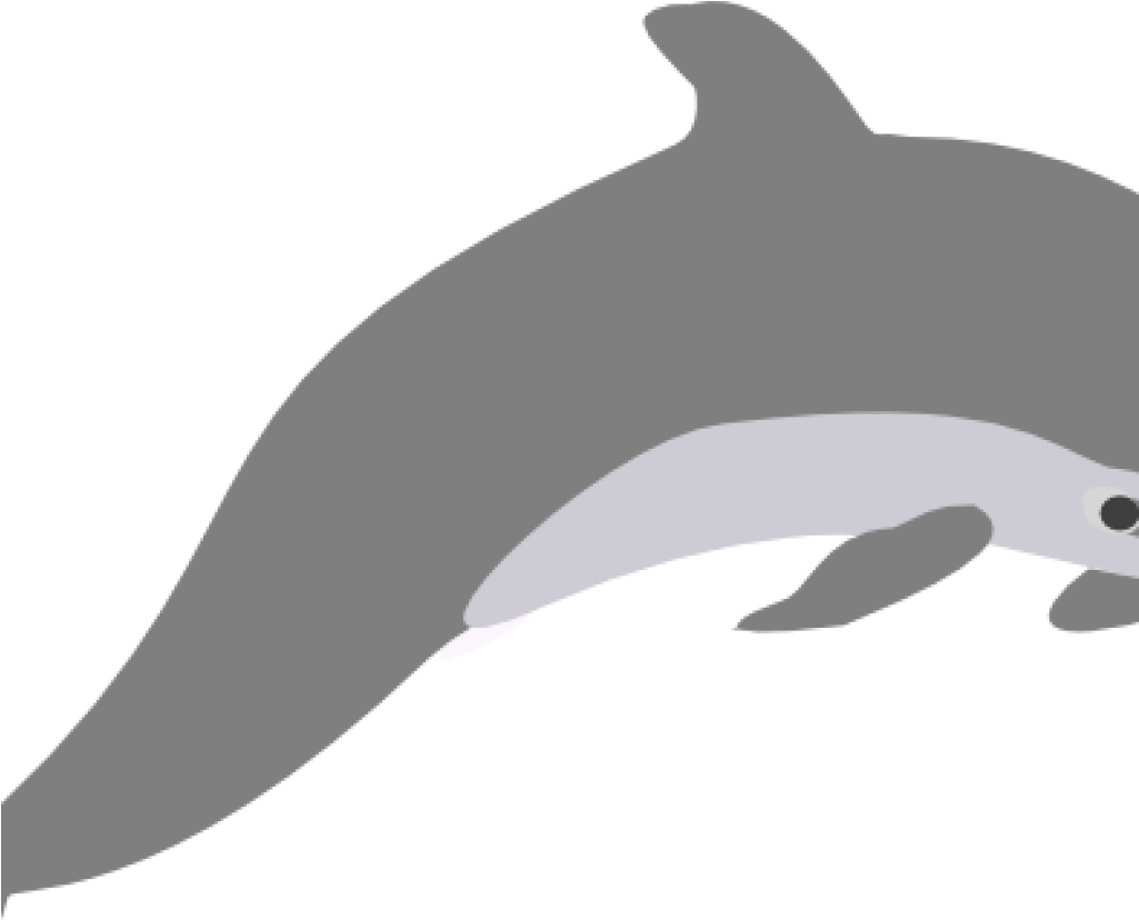 Dolphin Clipart Dolphin Outline Grey Clip Art At Clker - Dolphin Clip Art (1024x1024)