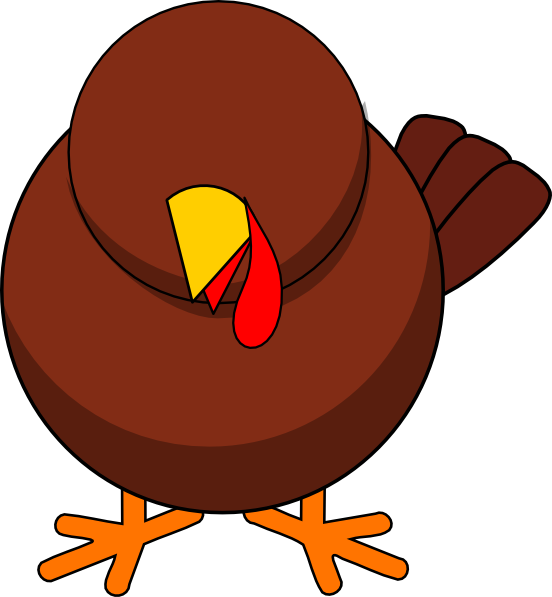 Turkey Without Eyes Clip Art - Turkey Clip Art (552x597)