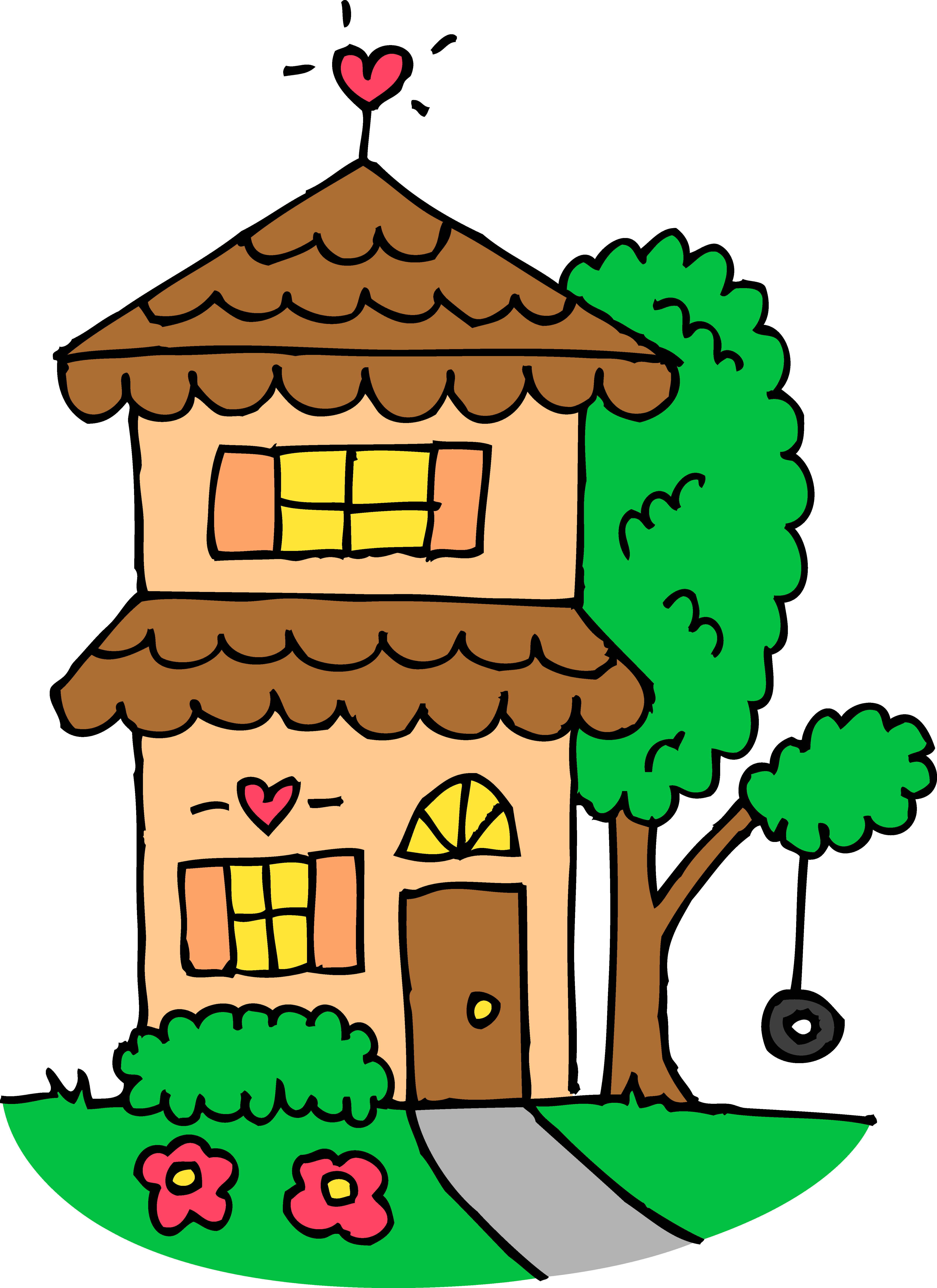 House Sold Clip Art Free Clipart Images - Cute House Clipart (4844x6656)