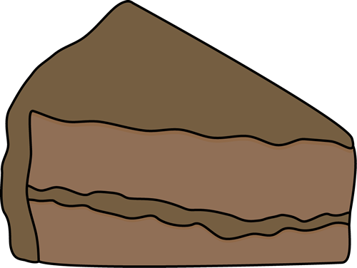 Slice Of Chocolate Cake Clip Art - Slice Of Chocolate Cake Clip Art (500x376)