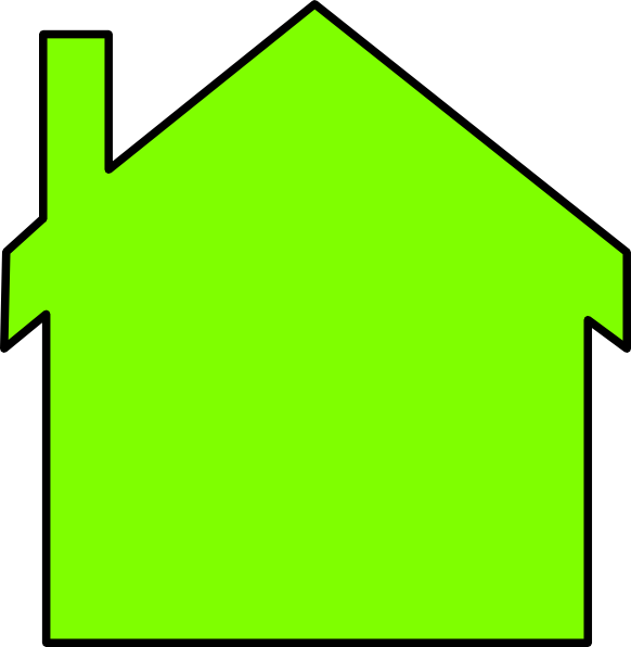 New House Outline Clip Art - Tenement Clip Art (582x596)
