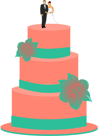 Wedding Cake Cliparts - Wedding Cake Clip Art (576x598)