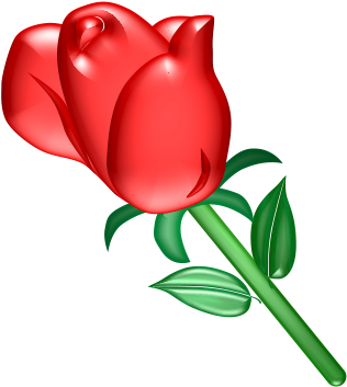 Roses Clip Art Red Rose - Rose Clipart Gif (437x472)