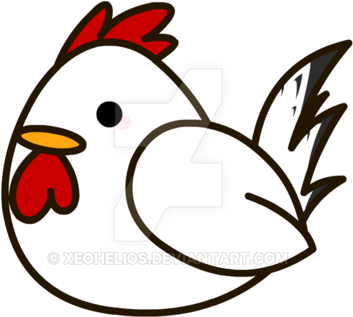 Drawn Chicken Cute Chibi - Chibi Farm Animals (600x514)