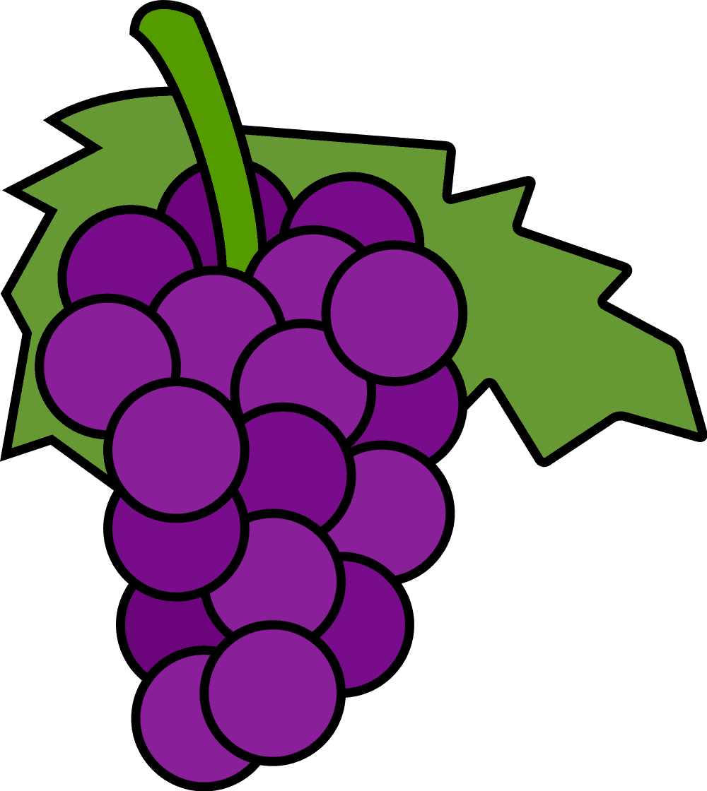 Image - Clipart Of A Grapes (1000x1120)